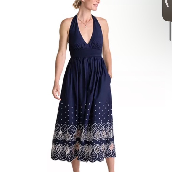 Vineyard Vines Dresses & Skirts - NWT Vineyard Vines Sconset Eyelet Halter Dress XL